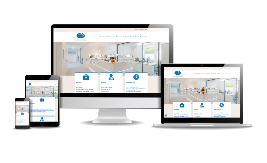 Neue Website für die Hausarztpraxis Fresenius in Biebesheim