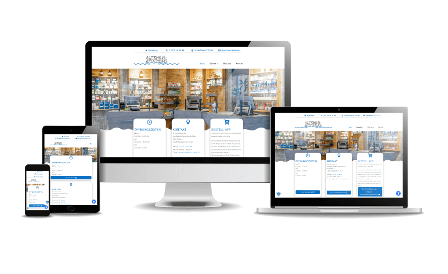 Neue Website für die Altrhein Apotheke in Stockstadt